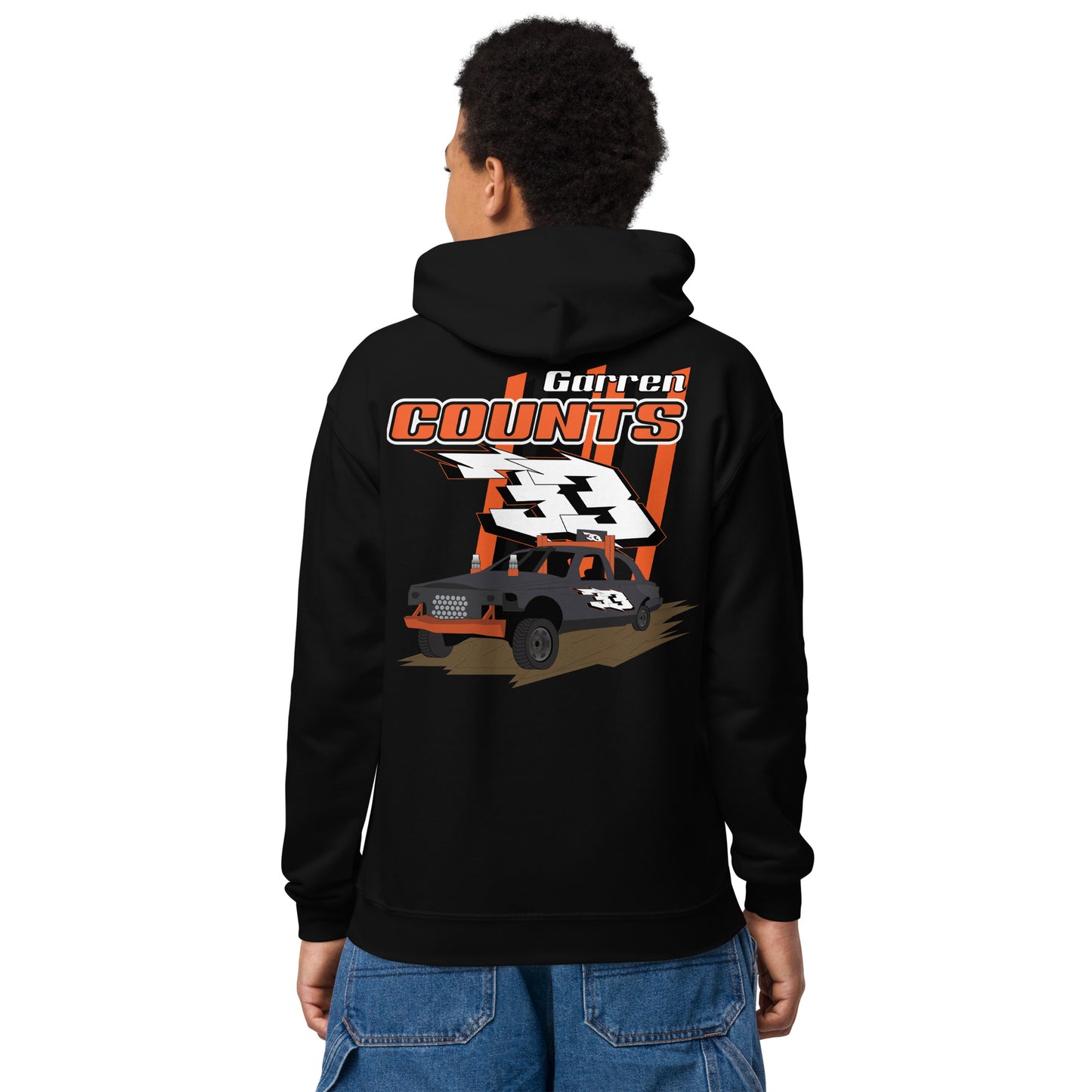 Garren Counts #33 Stripecar Youth Hoodie