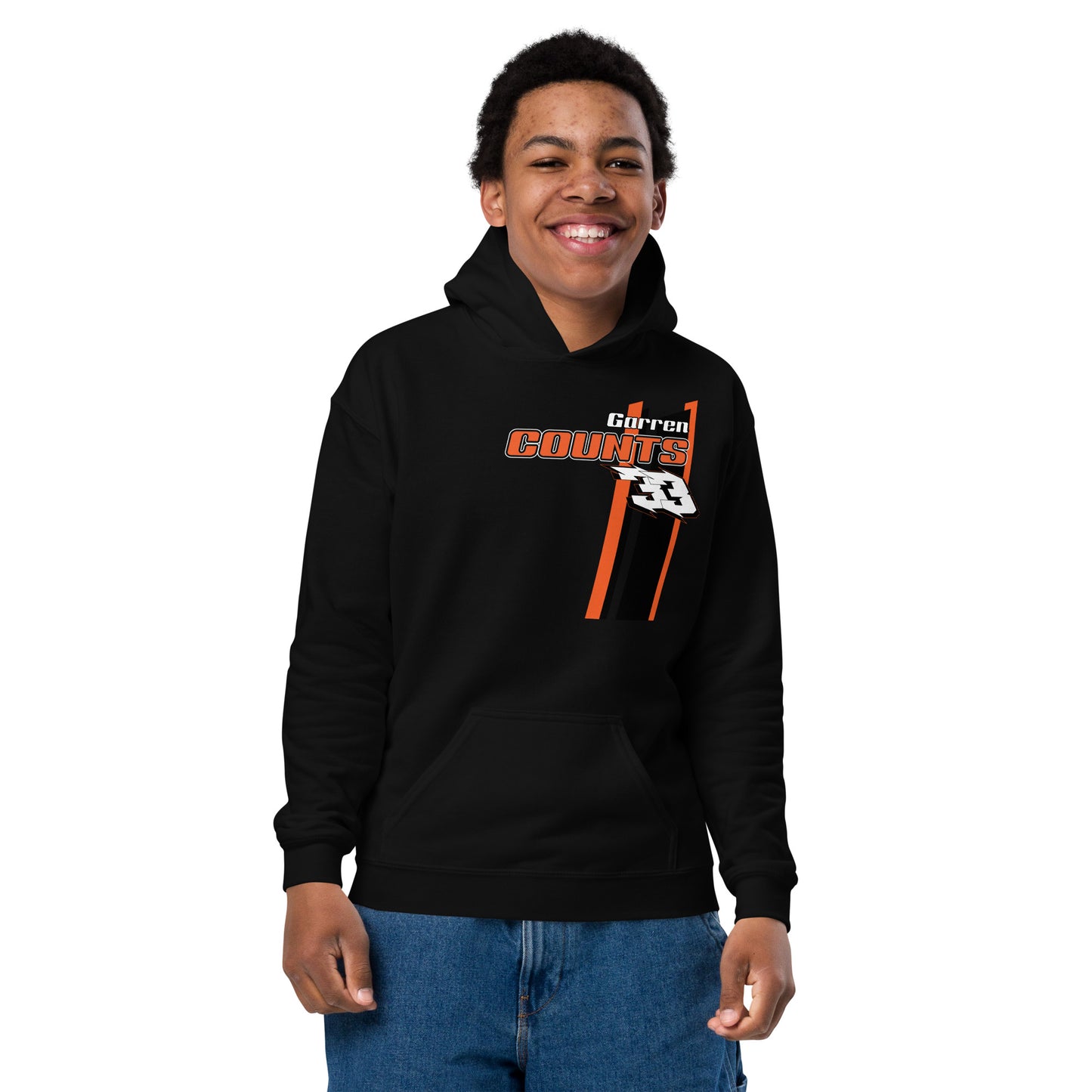 Garren Counts #33 Stripecar Youth Hoodie