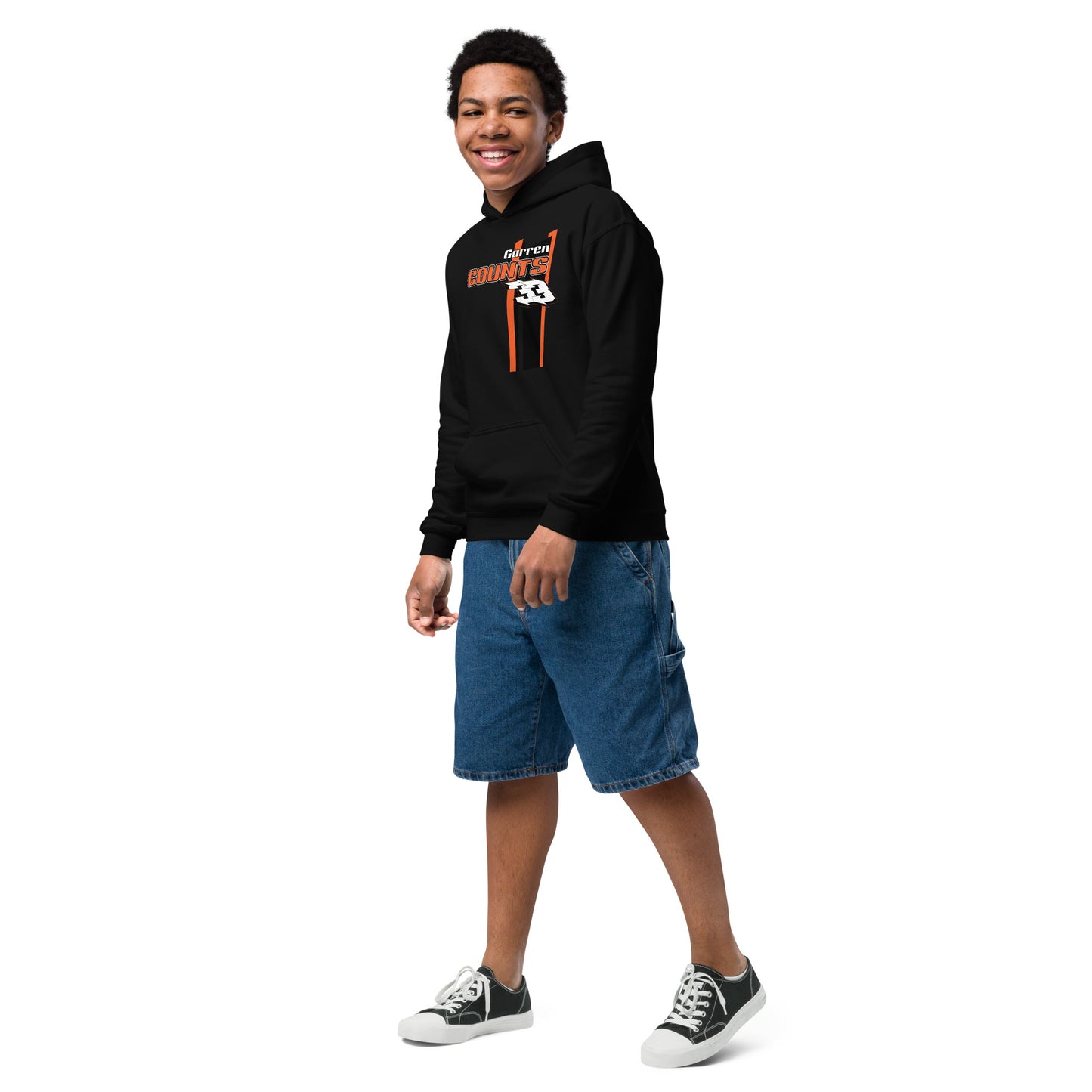 Garren Counts #33 Stripecar Youth Hoodie