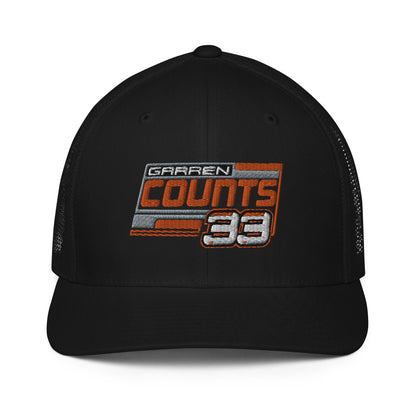 Garren Counts 33 Closed-back trucker cap